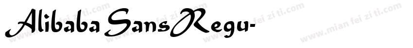 Alibaba Sans Regu字体转换
